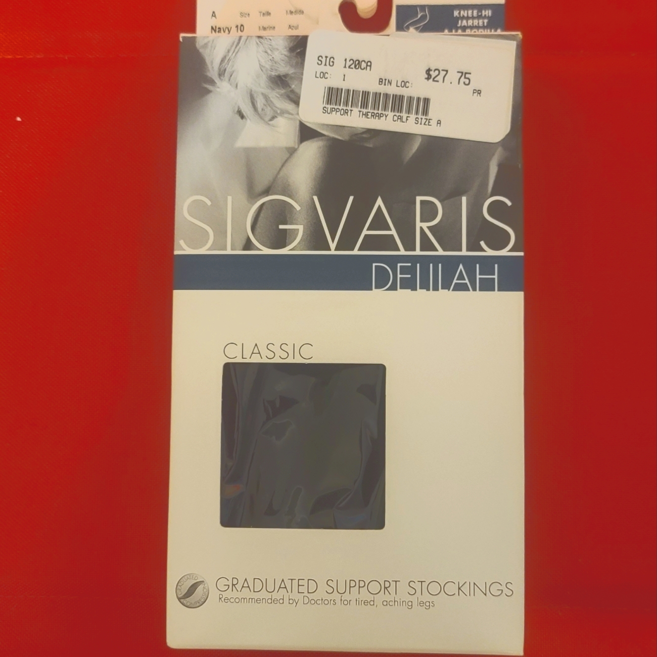 Sigvaris Medical Compression Stockings Navy Size A 1522 Mmhg